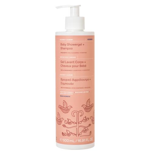 Korres Baby Shower Gel & Shampoo Βρεφικό Αφρόλουτρο & Σαμπουάν Σχεδιασμένο για τον Καθαρισμό της Ευαίσθητης Επιδερμίδας, των Μαλλιών 500ml